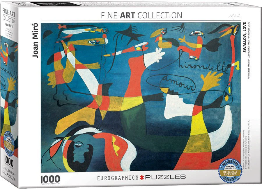 Puzzle Eurographics - 1000 p - Hirondelle, Amour - Miro