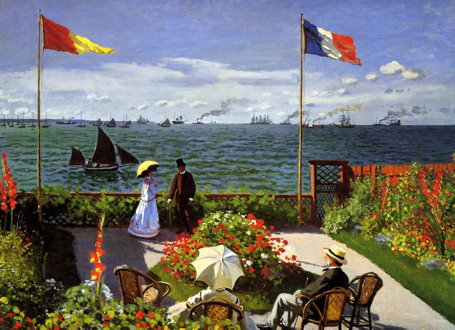 Puzzle Eurographics - 1000 p - Jardin à Sainte adresse - Monet