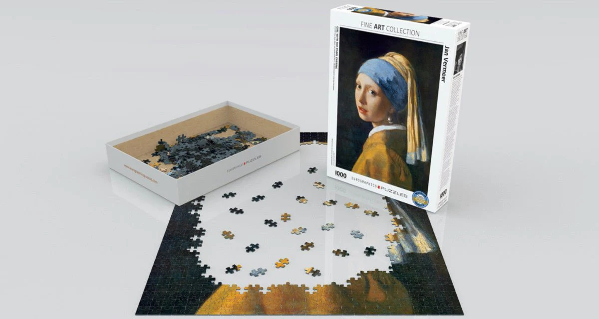 Puzzle Eurographics - 1000 p - La Jeune fille à la perle - Vermeer - Image 2
