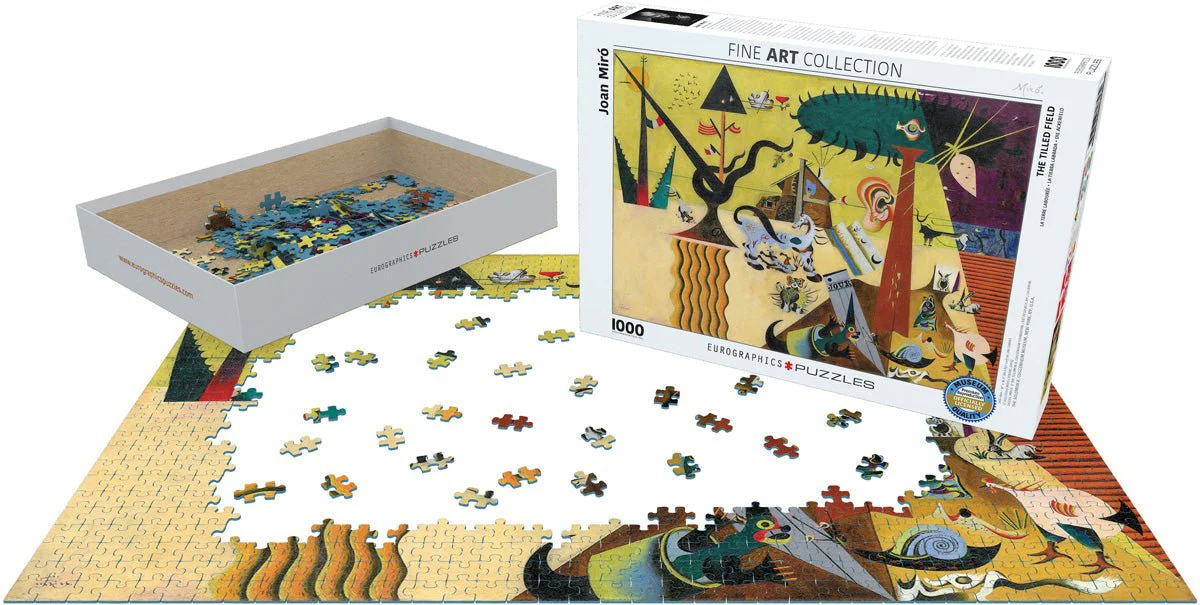 Puzzle Eurographics - 1000 p - La terre labourée - Joan Miro - Image 2