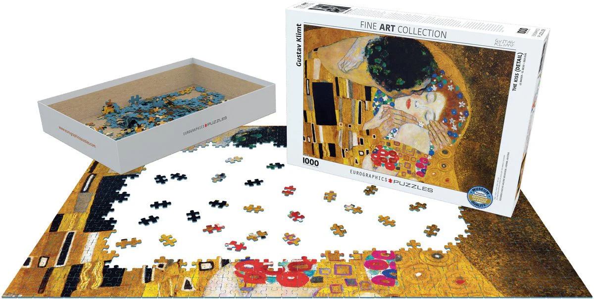 Puzzle Eurographics - 1000 p - Le Baiser (Détail) - Klimt - Image 2