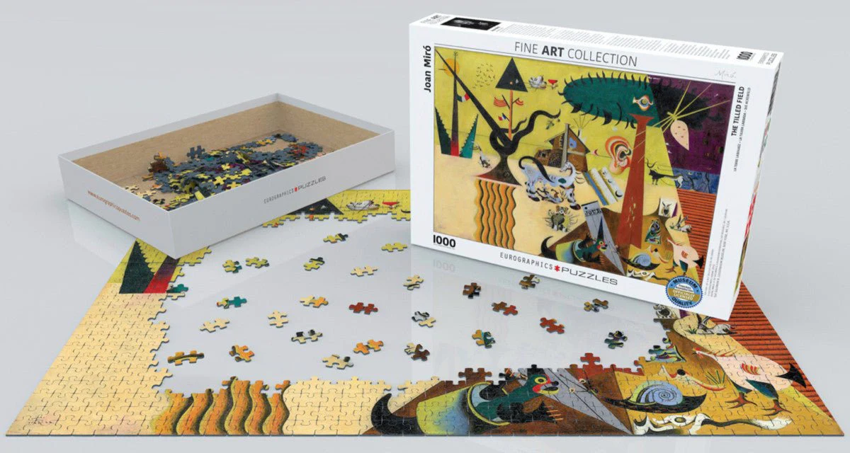 Puzzle Eurographics - 1000 p - Le champs labouré - Miro - Image 2