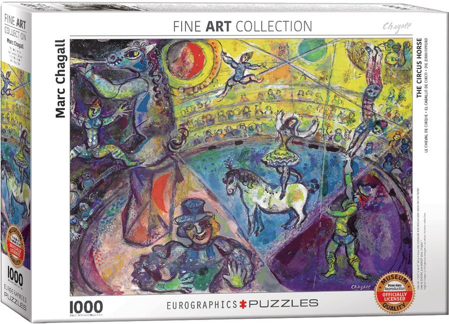 Puzzle Eurographics - 1000 p - Le cheval de cirque - Chagall - Image 3