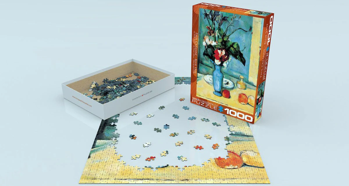 Puzzle Eurographics - 1000 p - Le vase bleu - Cézanne - Image 2