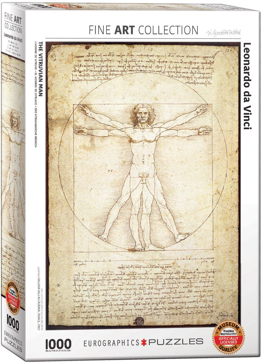 Puzzle Eurographics - 1000 p - L'homme de Vitruve
