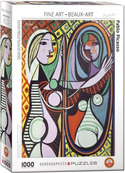 Puzzle Eurographics 1000 pièces- Jeune fille devant un miroir - Picasso