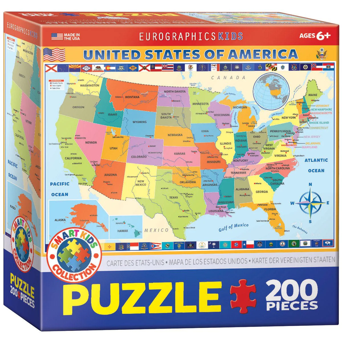 Puzzle Eurographics - 200 p - Carte de l’Europe - Image 2