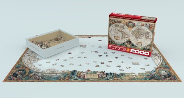 Puzzle Eurographics - 2000 p - Carte de monde antique - Image 2