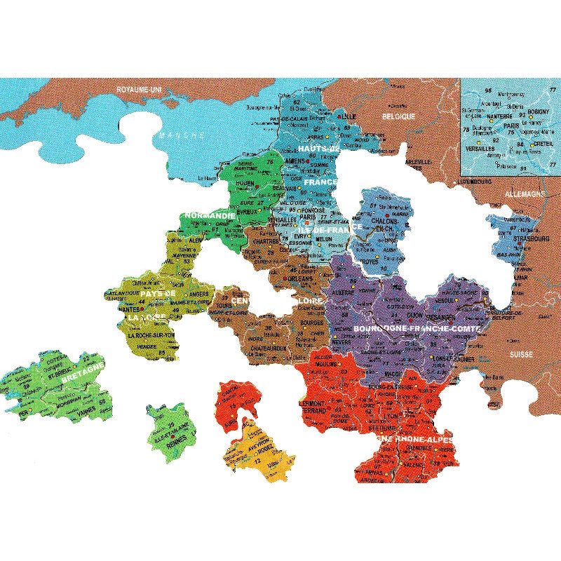 Puzzle MW - 100 p - Carte de France des départements - Image 2