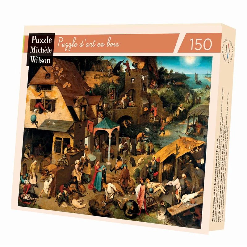 Puzzle MW - 150 pièces - Proverbes flamands - Bruegel - Image 2