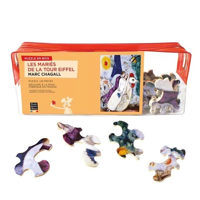 Puzzle MW - 24 p - Les mariés de le tour Eiffel - Chagall