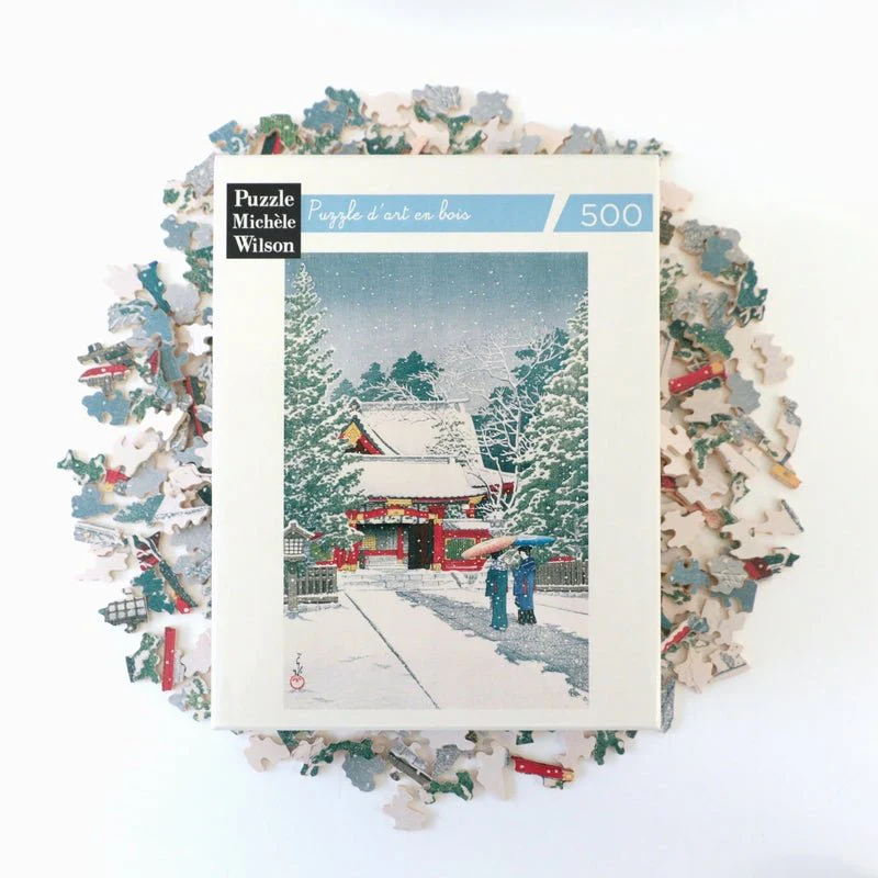 Puzzle MW - 500 p - Neige à Hie-jinja - Kawase - Image 4