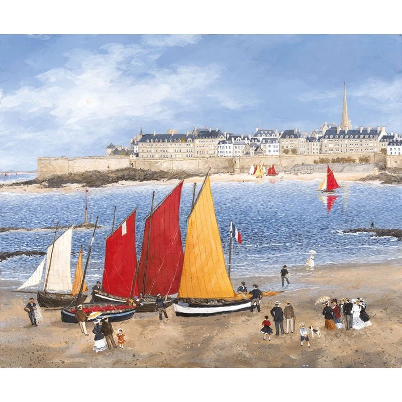 Puzzle MW - 650 p - Les remparts de Saint-Malo - Delacroix - Image 2