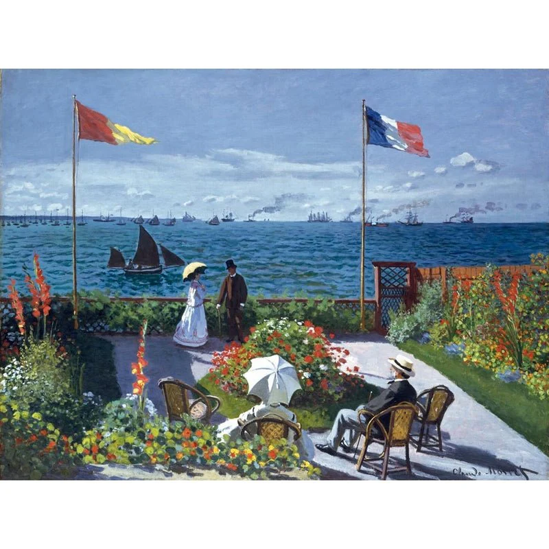 Puzzle MW - 650 p - Terrasse à Saint-Adresse - Monet - Image 2