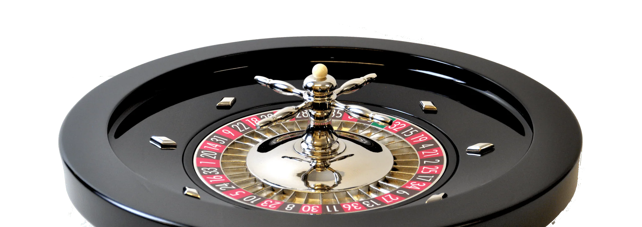 Roulette en Bois - Laquée Noir - 45 cm