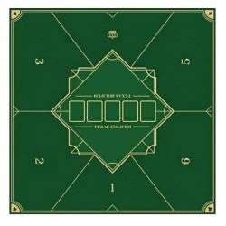 Tapis de poker "Old Fashioned" carré - 83 x 83 cm - Jersey Néoprène