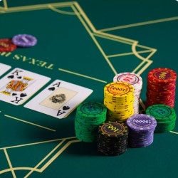 Tapis de poker "Old Fashioned" carré - 83 x 83 cm - Jersey Néoprène - Image 2