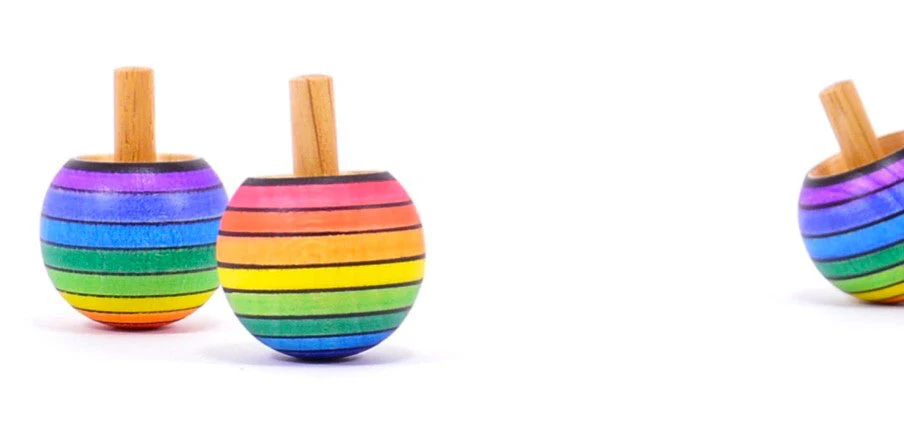 Toupie Couleur à revirement - Arc en ciel