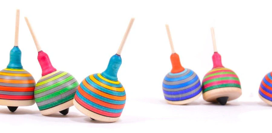 Toupie Miniature en bocal - Fridolin